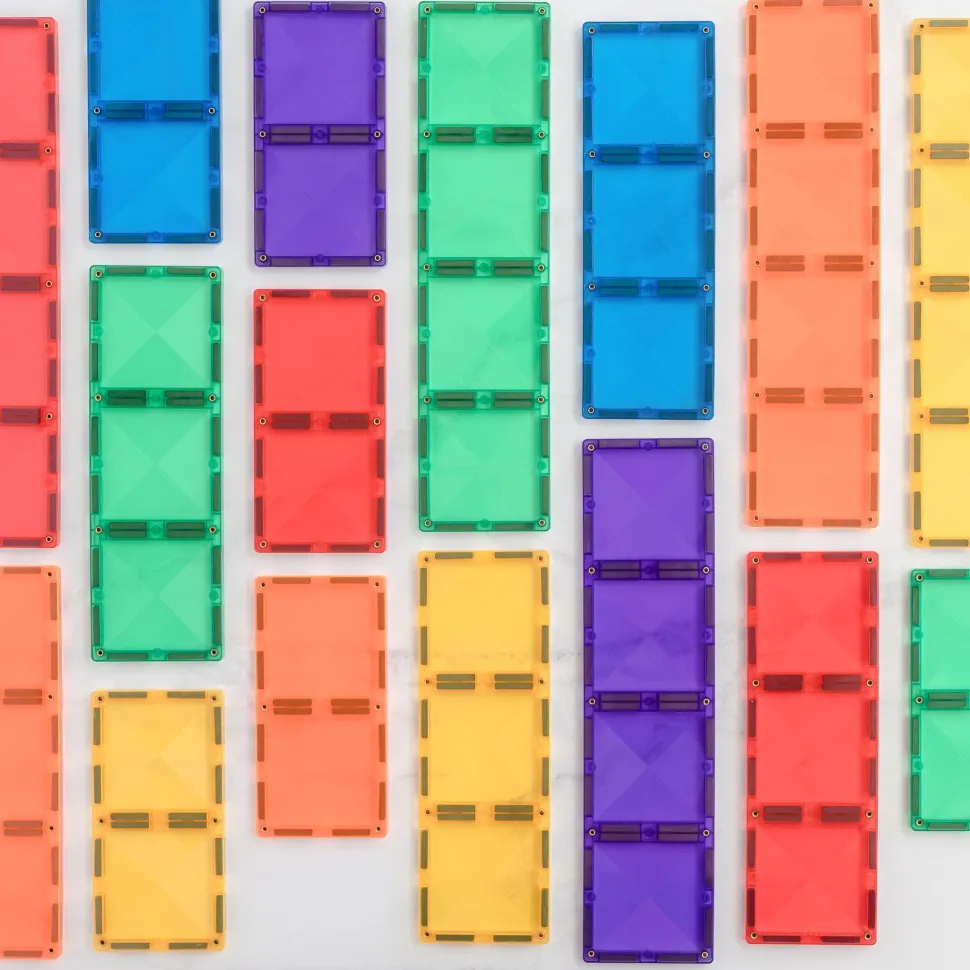 Connetix Tiles Rainbow Rectangle Pack 18 Piece