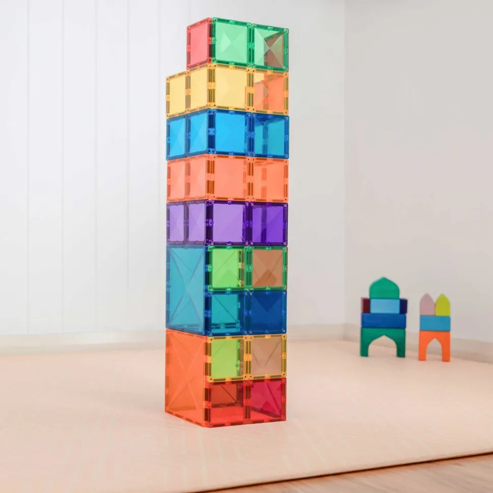 Connetix Tiles Rainbow Square Pack 42 Piece