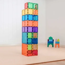Connetix Tiles Rainbow Square Pack 42 Piece - NEW