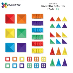 Connetix Tiles Rainbow Starter Pack 60 Piece