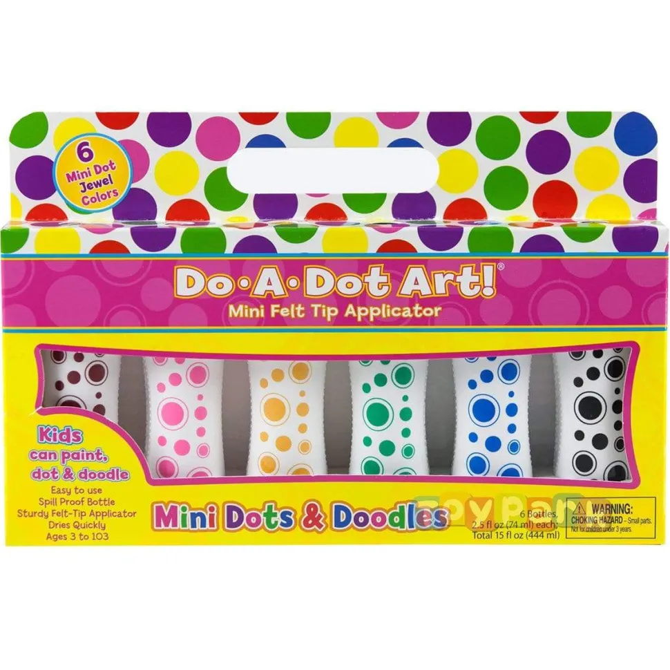 Do A Dot Art! Mini Dot Jewel Tone Markers 6 Pack