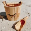 Explore Nook Wooden Bucket & Scoop set (Whale Burn Stamp Edition)