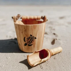 Explore Nook Wooden Bucket & Scoop set (Turtle Burn Stamp Edition)