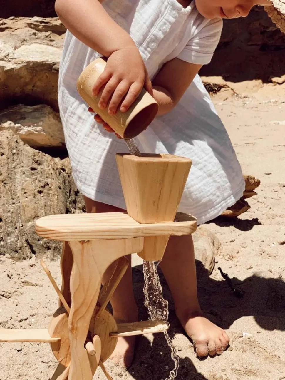 Explore Nook Wooden Water & Sand Wheel