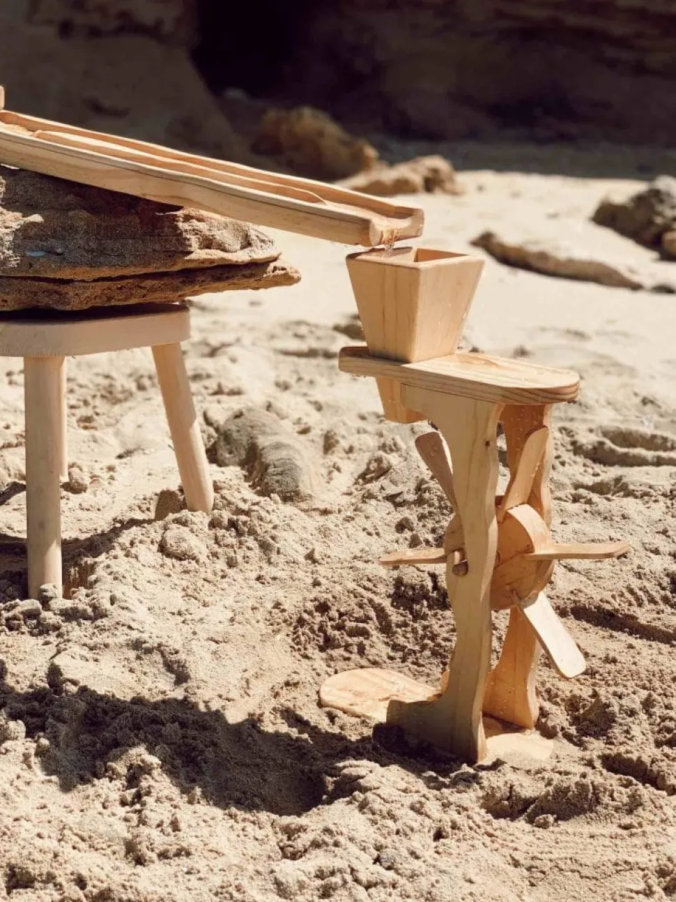 Explore Nook Wooden Water & Sand Wheel