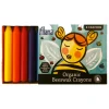 Filana Organic Beeswax Crayons, 8 Standard Sticks with brown/black