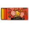 Filana Organic Beeswax Crayons, 12 Classic Sticks with brown/black