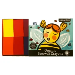 Filana Organic Beeswax Crayons, 8 Rainbow Blocks