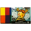 Filana Organic Beeswax Crayons, 8 Standard Blocks with Brown/Black