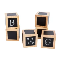 Freckled Frog Fun with Chalk! Wooden Cubes