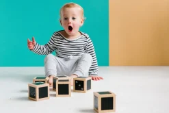 Freckled Frog Fun with Chalk! Wooden Cubes