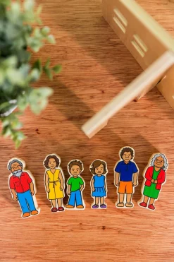 Freckled Frog Indigenous Family - Wooden Set of 6