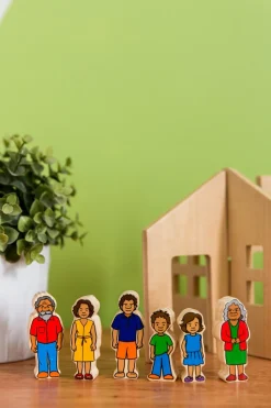 Freckled Frog Indigenous Family - Wooden Set of 6