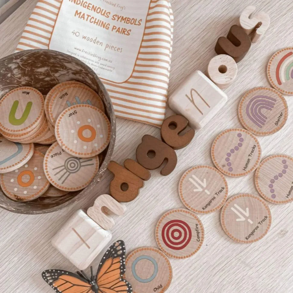 Freckled Frog Indigenous Symbols Matching Pairs
