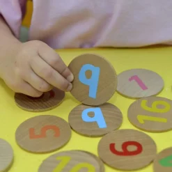 Freckled Frog Numbers 1-20 Wooden Matching Pairs