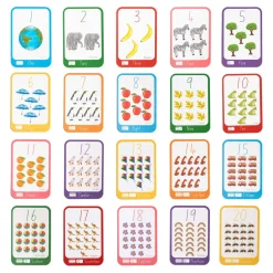 Freckled Frog Numbers Flashcards