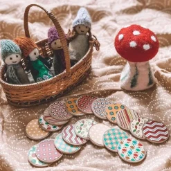 Freckled Frog Retro Wooden Memory Game