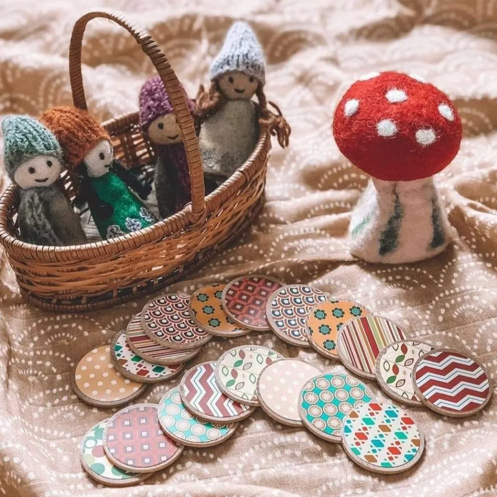 Freckled Frog Retro Wooden Memory Game