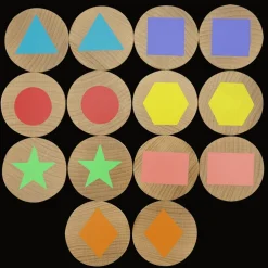 Freckled Frog Shapes Wooden Matching Pairs