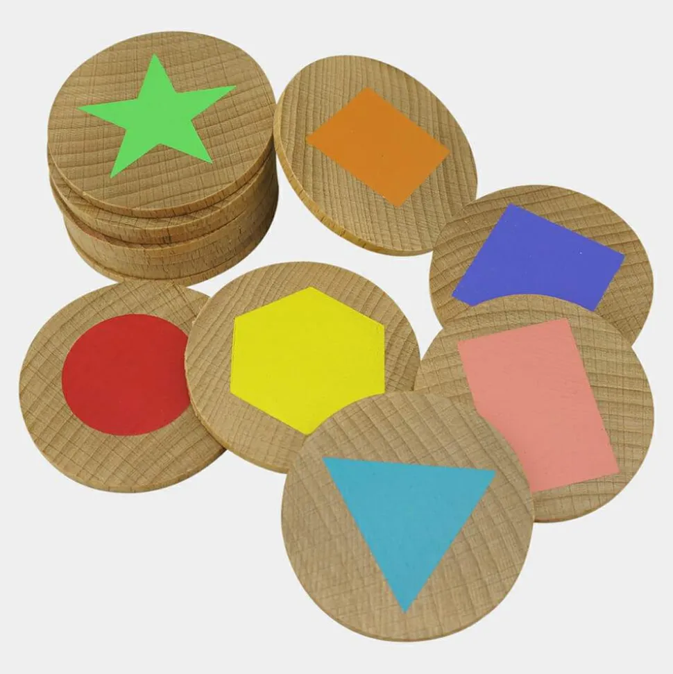 Freckled Frog Shapes Wooden Matching Pairs