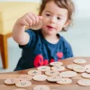 Freckled Frog Sign Language Wooden Disks