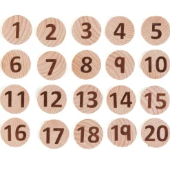 Freckled Frog Tactile Wooden Numbers set