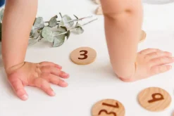 Freckled Frog Tactile Wooden Numbers set