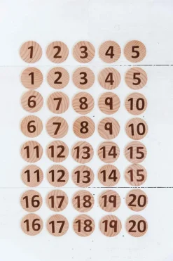 Freckled Frog Tactile Wooden Numbers set