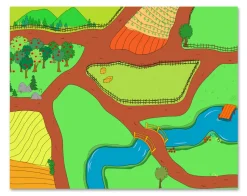 Freckled Frog The Farm Playmat