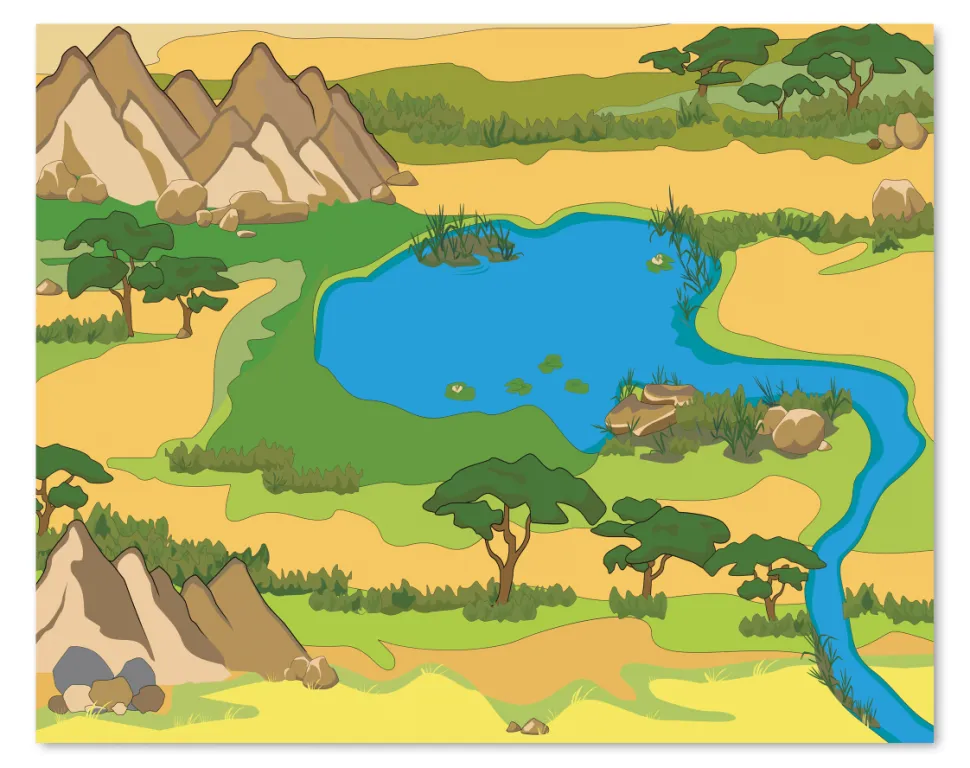 Freckled Frog The Wilderness Playmat
