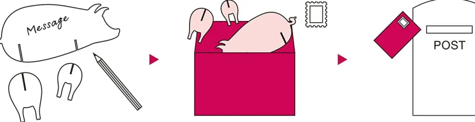 Good Morning Post Animal-Pig