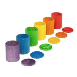 Grapat 6 Colour Cups With Cover