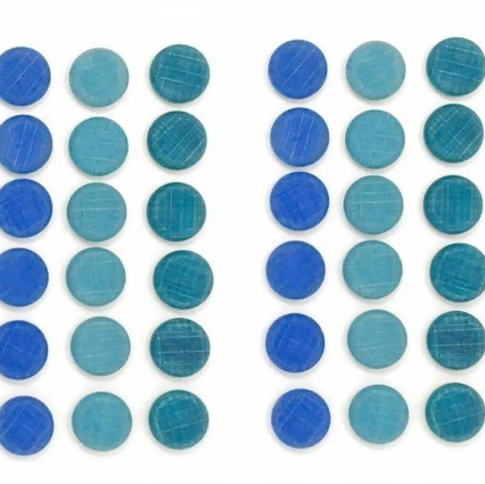 Grapat Mandala Blue Coins 36 Pieces
