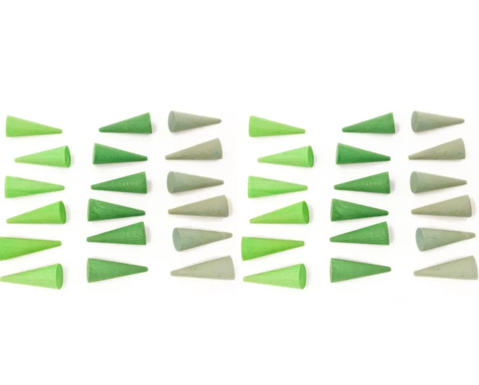 Grapat Mandala Green Cones 36 Pieces