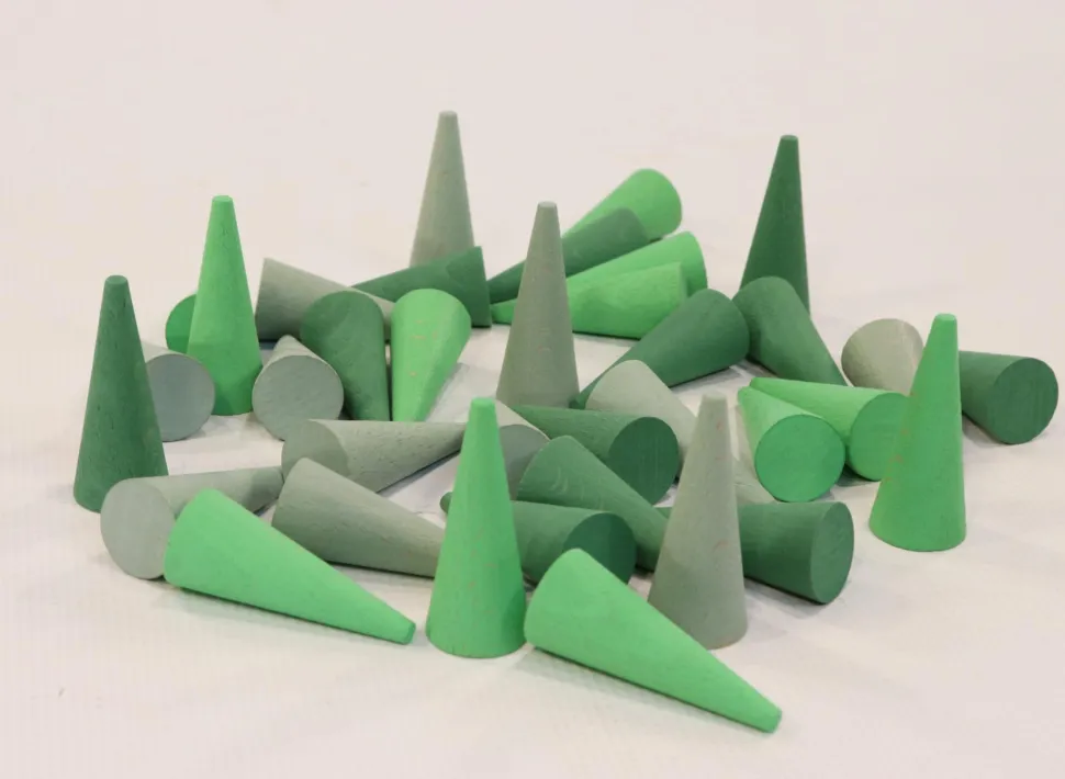 Grapat Mandala Green Cones 36 Pieces