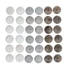 Grapat Mandala Grey Stones 36 Pieces