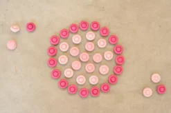 Grapat Mandala Pink Flowers 36 Pieces