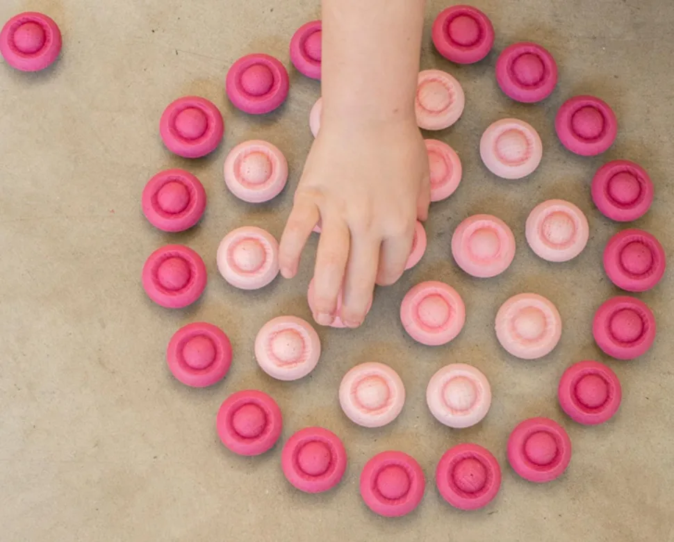 Grapat Mandala Pink Flowers 36 Pieces