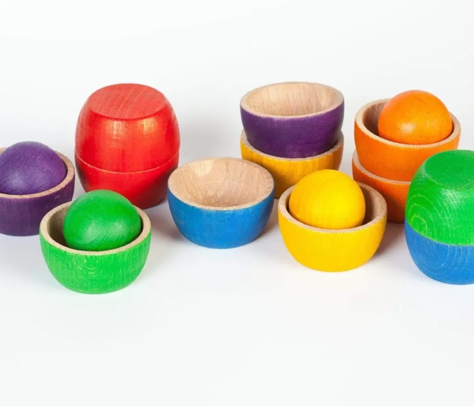 Grapat Rainbow Coloured Bowls & Balls