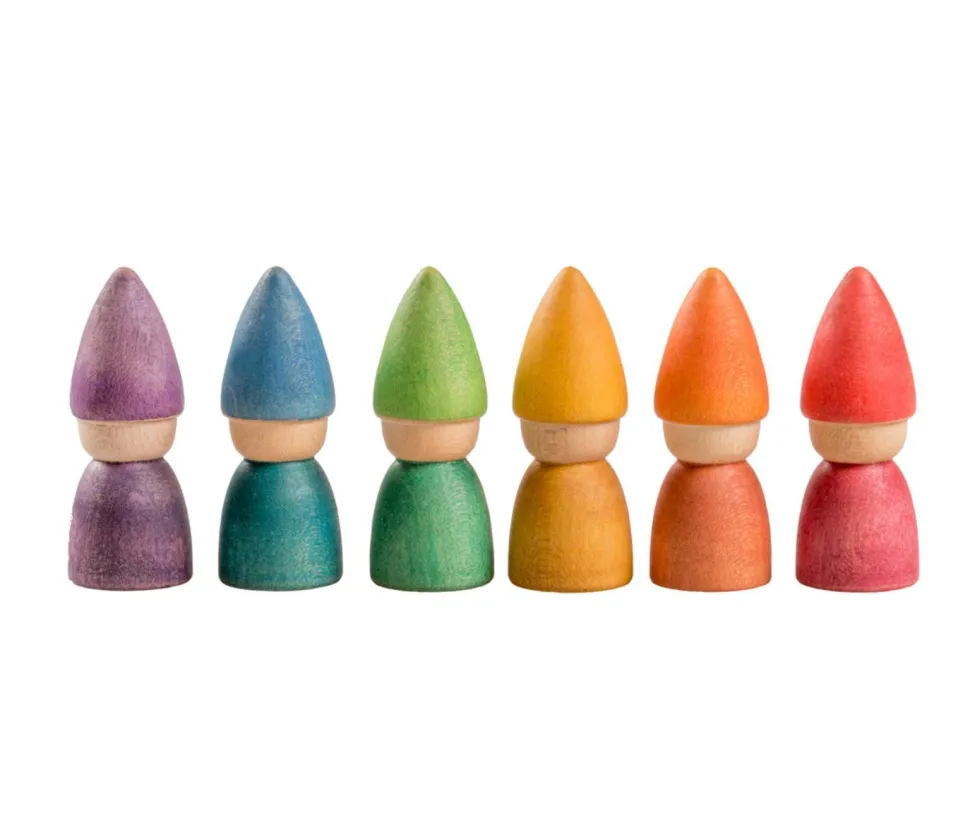 Grapat Rainbow Tomten 6 Pieces