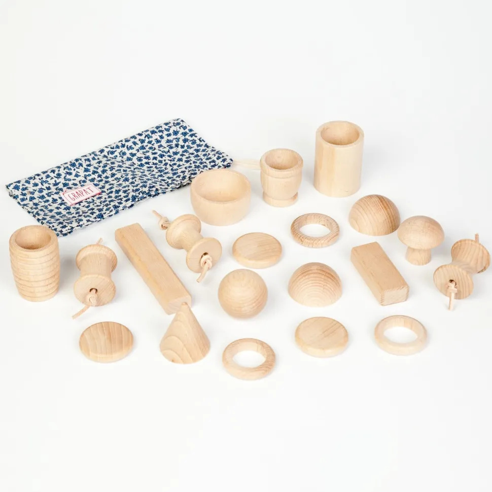 Grapat Treasure Basket Natural 20 elements