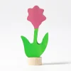 Grimm's Pink Flower Candle Holder Decoration