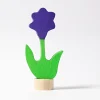 Grimm's Purple Flower Candle Holder Decoration