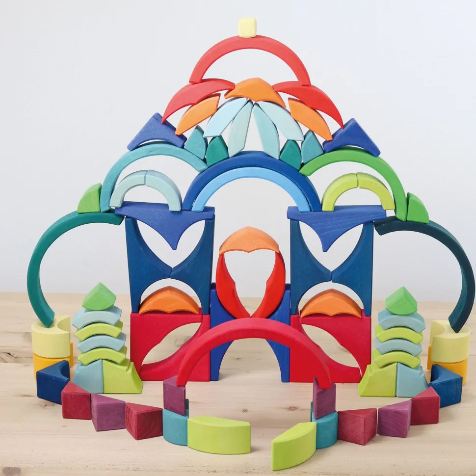 Grimm's Building Set Arcs in Squares
