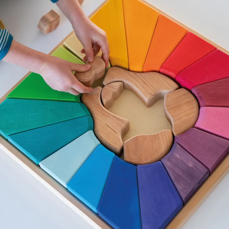 Grimm’s Building Set Rainbow Lion