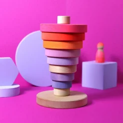 Grimm's Conical Tower Neon Pink