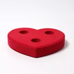 Grimm's Large Heart Candle Holder - Red