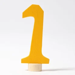 Grimm's Number 1 Candle Holder Decoration Anthroposophical
