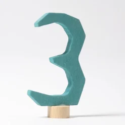 Grimm's Number 3 Candle Holder Decoration Anthroposophical