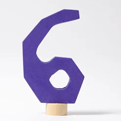 Grimm's Number 6 Candle Holder Decoration Anthroposophical